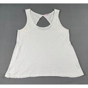 Vintage Fresh Produce Chloe Tank Top Women's M White Cotton USA‎ Y2K 90s Summer